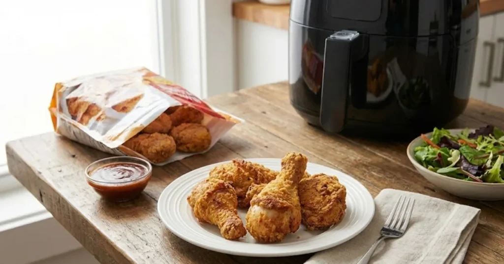 Miss fried food? These air fryer chicken recipes make the crispiest wings and tenders with almost zero oil for a guilt-free treat.6 Learn the cooking times.
