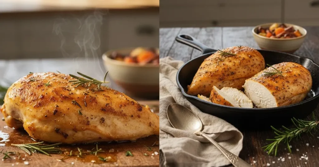 Need more flavor? These bone in chicken breast recipes use herb-infused butters under the skin for a rich taste. Discover the seasoning blends.