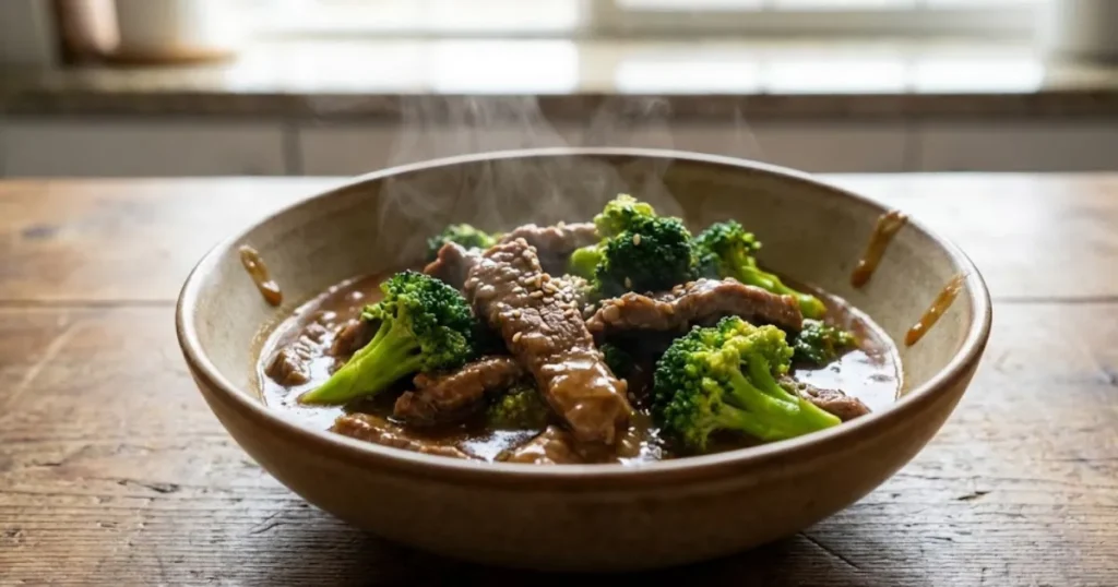 Rushed? This easy beef and broccoli recipe comes together in one pan in just 20 minutes. Discover the weeknight winner.