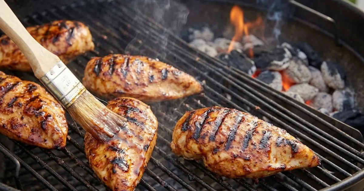 Chicken burning? These grilled bbq chicken recipes explain the importance of indirect heat for sugary sauces. Learn the temperature control.