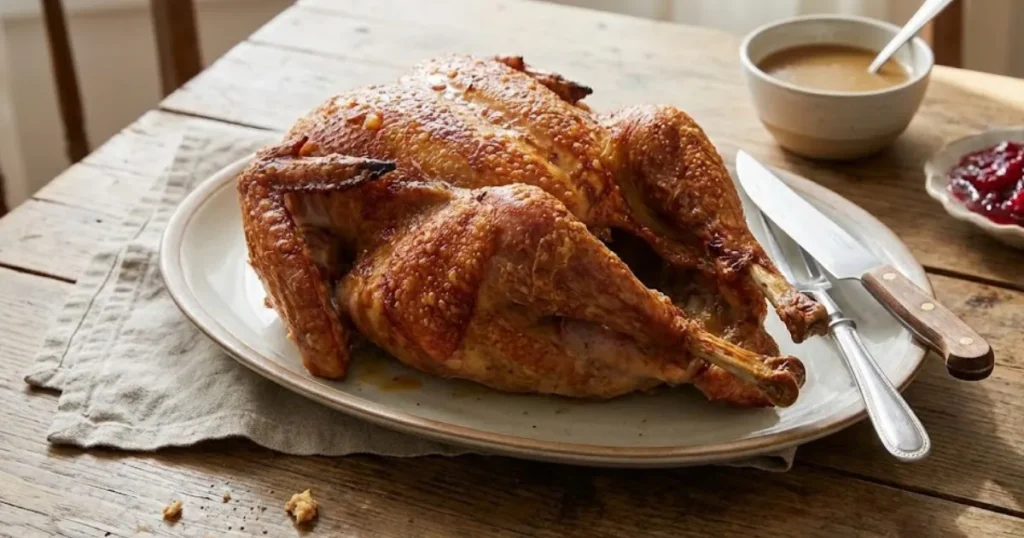 Want the crispest skin? This spatchcock turkey recipe flattens the bird for even roasting and perfectly golden skin. Try this technique this year.