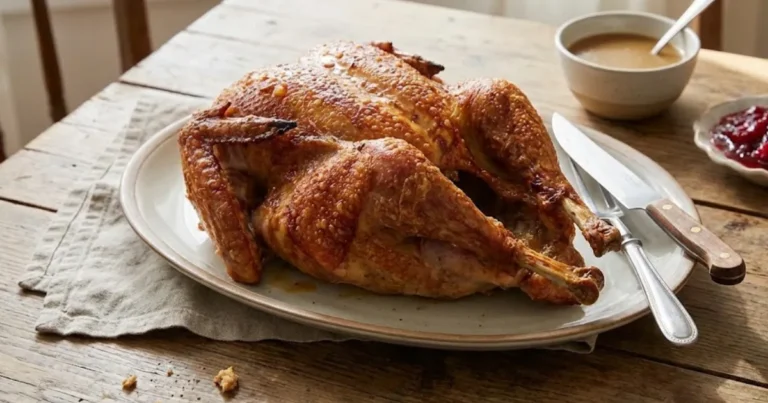Want the crispest skin? This spatchcock turkey recipe flattens the bird for even roasting and perfectly golden skin. Try this technique this year.