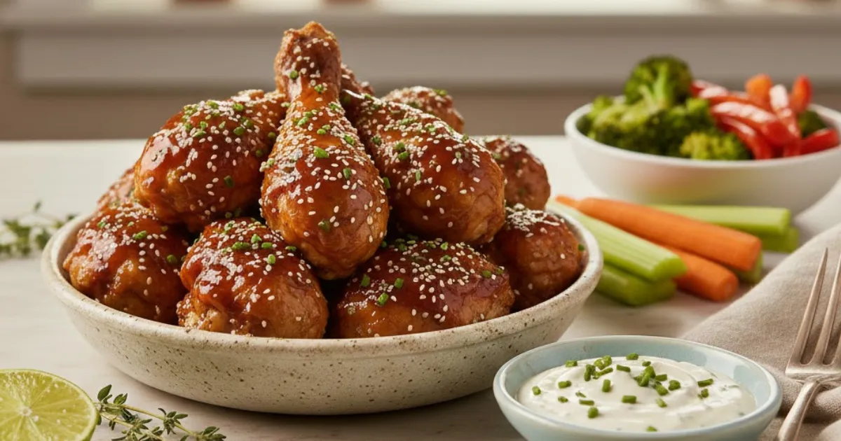 Love BBQ? These air fryer chicken drumstick recipes show you when to add the sauce so it caramelizes without burning. Learn the glazing timing.