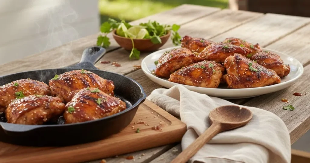 Grilling tonight? This chipotle honey chicken recipe uses thighs for the juiciest results, perfect for tacos or bowls.18 Learn the marinade timing.