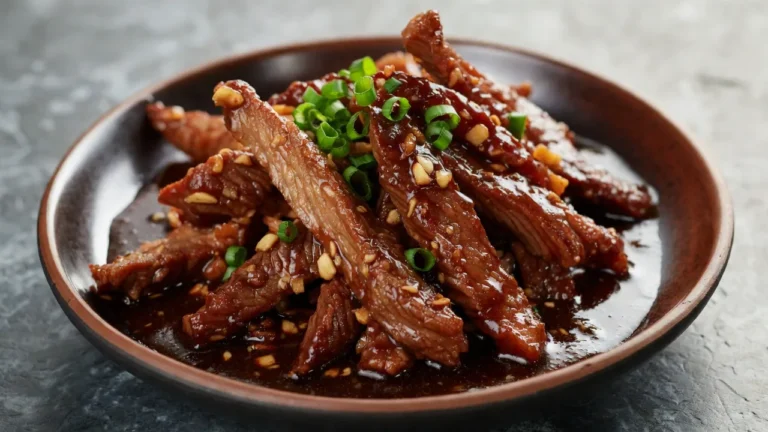 Sticky glaze? These Mongolian beef recipes teach you how to reduce the soy and brown sugar sauce until it coats the spoon. Discover the glaze.