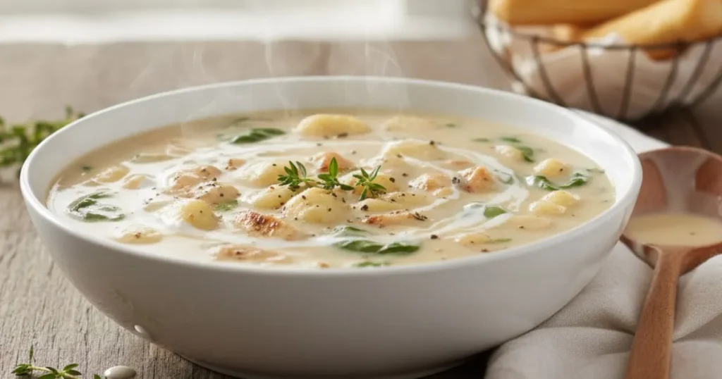 Short on time? This Olive Garden chicken gnocchi soup recipe comes together in 30 minutes for a quick, comforting weeknight meal. Discover the speed.