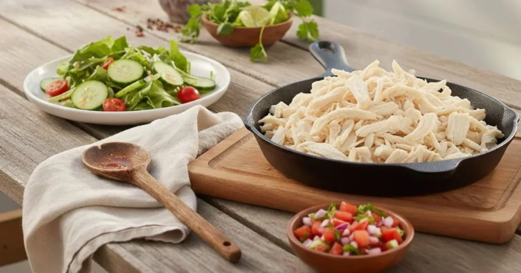 Hate using forks? This shredded chicken recipe shows you the viral hack for shredding meat in seconds using your stand mixer.21 Learn the easy trick.