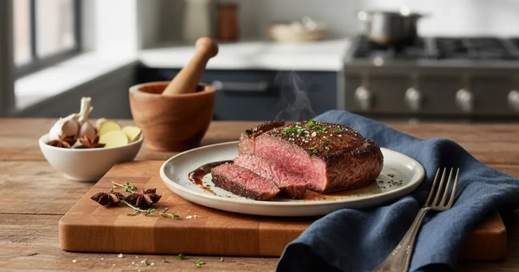 Grilling tonight? This sirloin tip steak recipe features a strong acidic marinade that softens the meat before it hits the heat. Discover the mix.